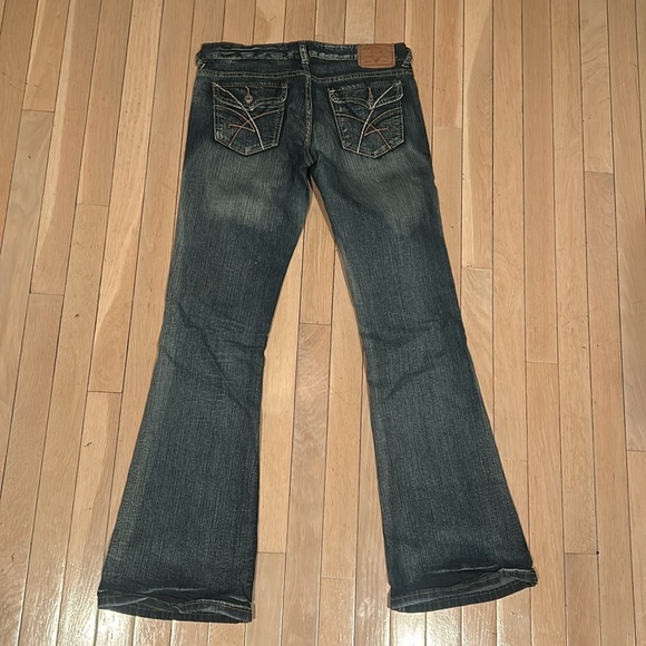 BUNDLE - Two Size 7 Amethyst & Silver Y2K Low Rise & Flared Jeans - Picture 7 of 15